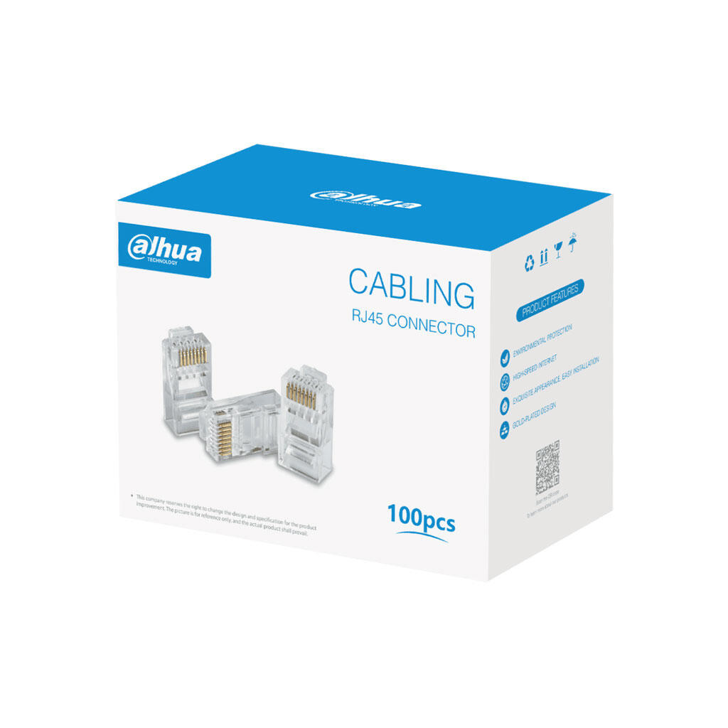 DH-PFM976-531. CAJA 100 CANECTORES MACHO RJ45 DAHUA CAT5E.