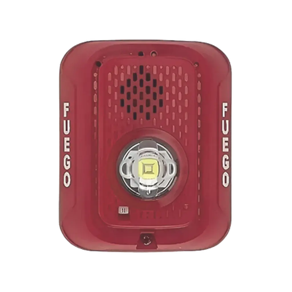 P2RLED-SP. Sirena para incendios con luz estroboscopiaca led