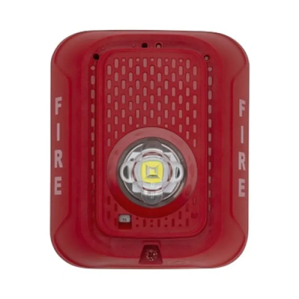 SRLED-SP. Estrobo Led Montaje en pared Rojo, leyenda en español