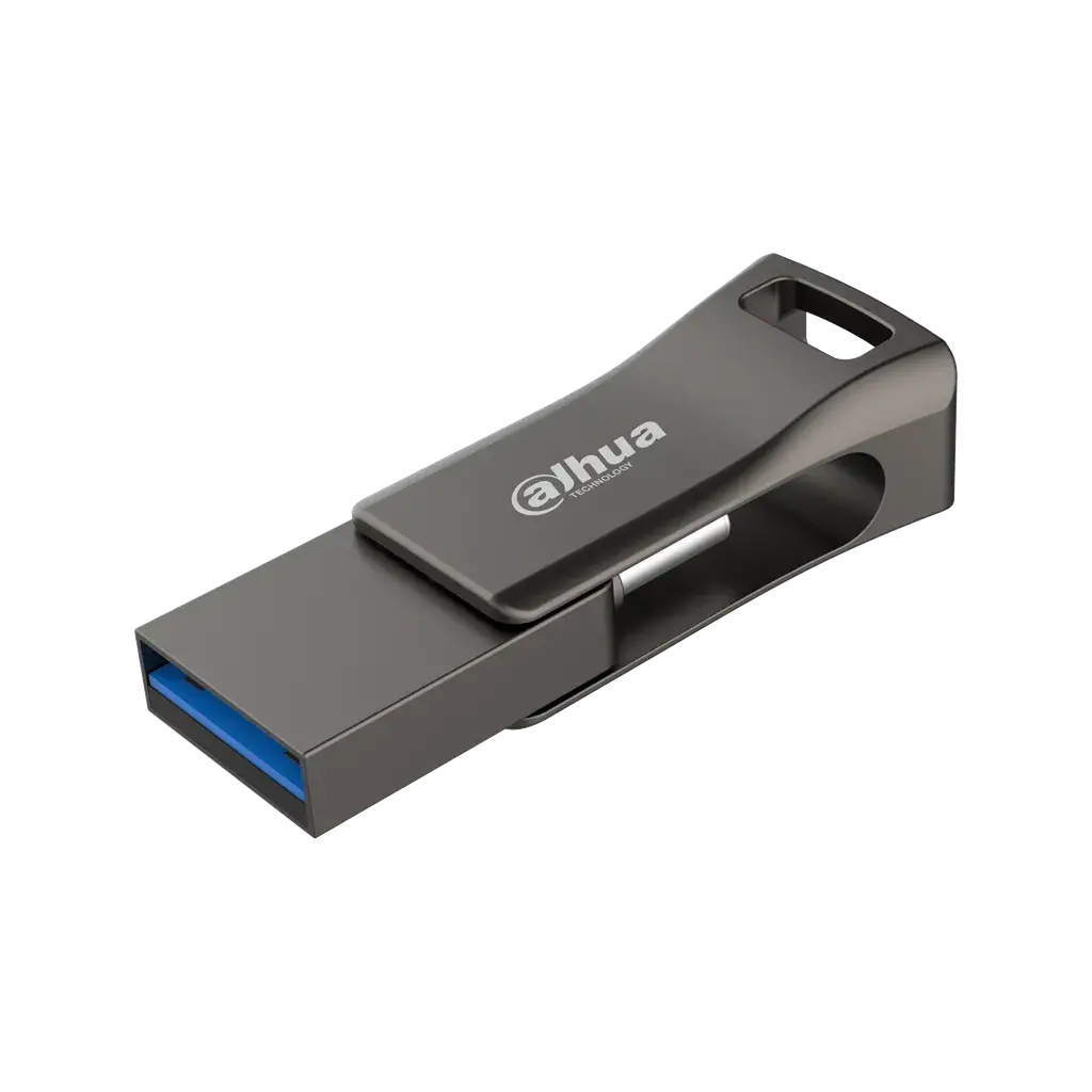DHI-USB-P32ACU32G0203B1. Memoria USB Dahua de 32G USB 3.2 Gen 1 metálico velocidad de escritura de 6-100 MB/s, velocidad de lectura 20-150 MB/s 