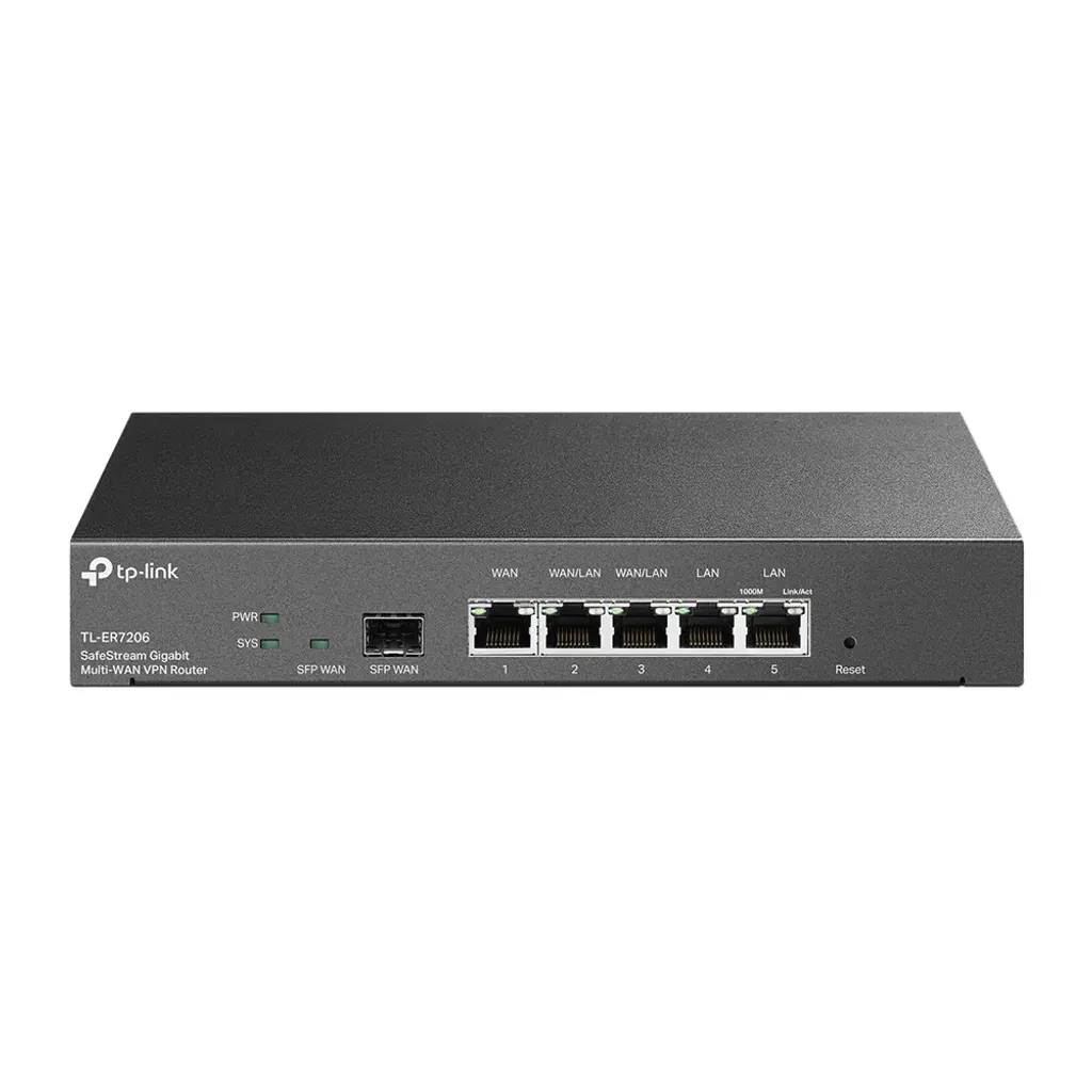 ER7206. Router VPN Omada Gigabit 4 puertos WAN incluyendo puerto SFP soporta hasta 100 conexiones IPsec