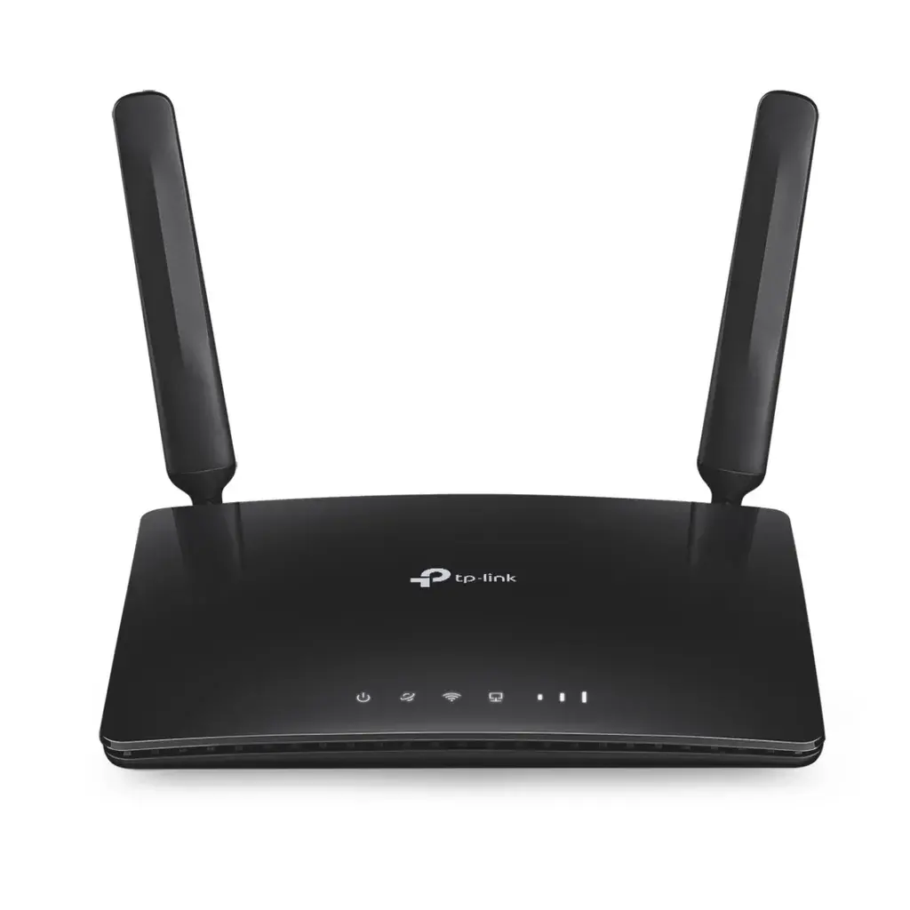 Archer MR200. Router 4G LTE WiFi Tp-Link AC750 Doble banda (433Mbps en 5GHz y 300Mbps en 2.4GHz) 1 puerto WAN/LAN 10/100Mbps 3 puertos LAN 10/100Mbps 1 Slot Micro SIM