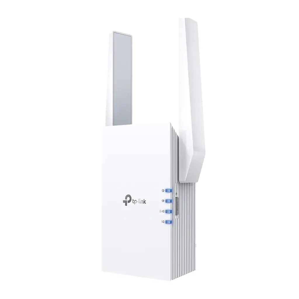 RE605X. Extensor Wifi AX1800 doble banda (1201Mbps en 5GHz y 574Mbps en 2.4GHz) 2 antenas externas 1 puerto ethernet 1Gbps