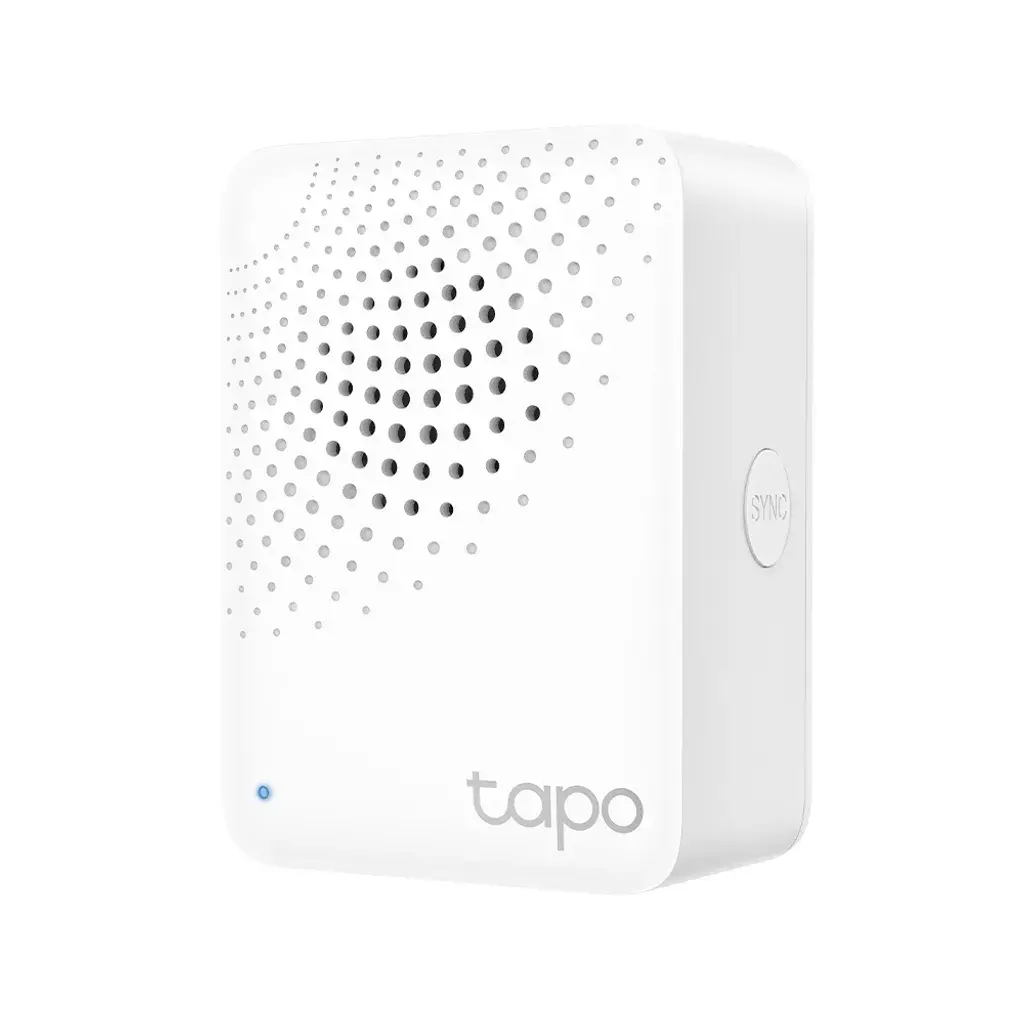 Tapo H100. Hub Inteligente con alarma, se coordina con sensores inteligentes Tapo 19 tonos diferentes soporta hasta 64 dispositivos.