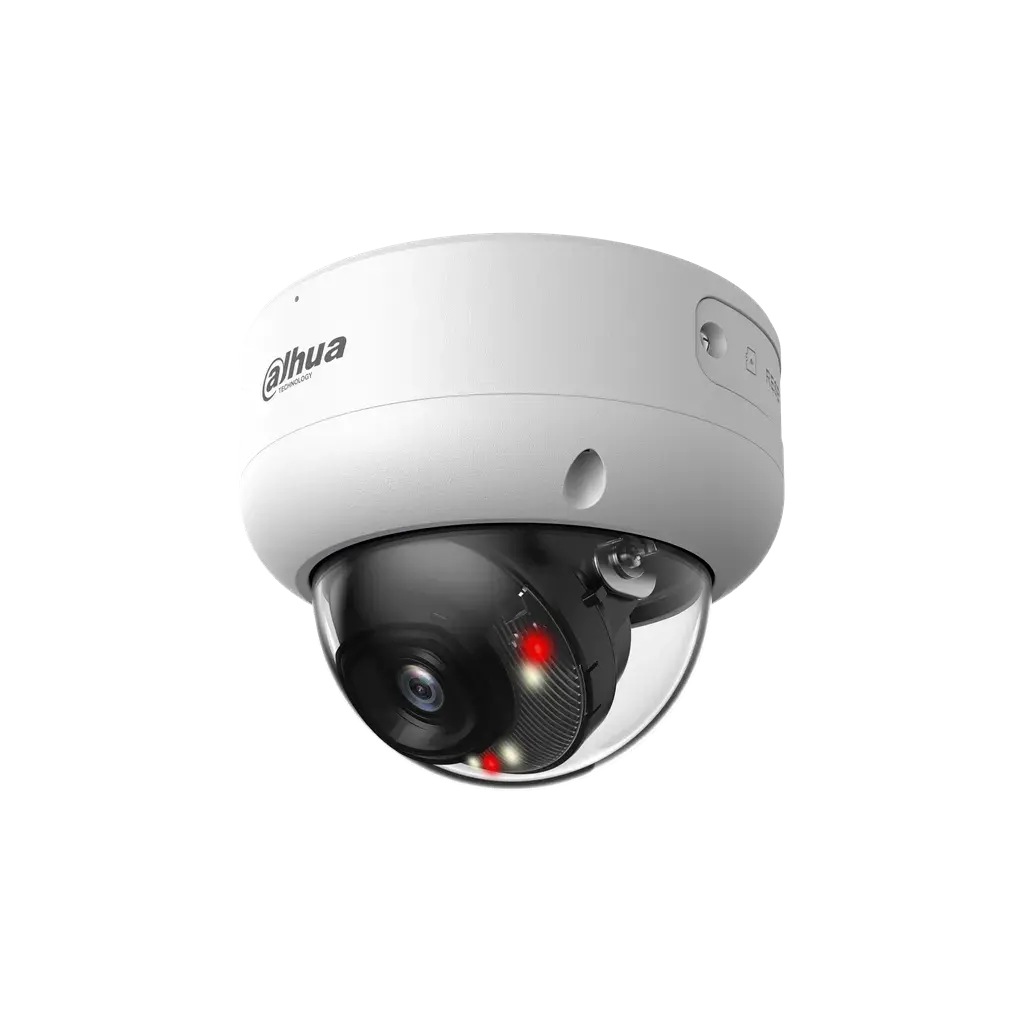 DH-IPC-HDBW3649EP-S-IL-0280B. Cámara Dahua tipo mini domo de 6MP lente fijo de 2.8mm doble iluminación de hasta 30m con protección IP67 y protección IK10 soporta IA SSA