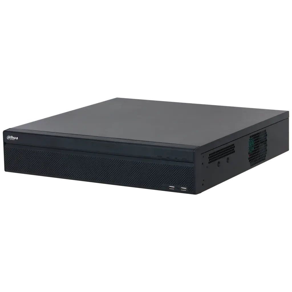 DHI-NVR5864-EI2. NVR Dahua, 64 canales, 8 discos duros 2U Tecnología WizSense, posee Detección de Rostro, Reconocimiento Facial, Detección de Rostro, ANPR, Metadata. 