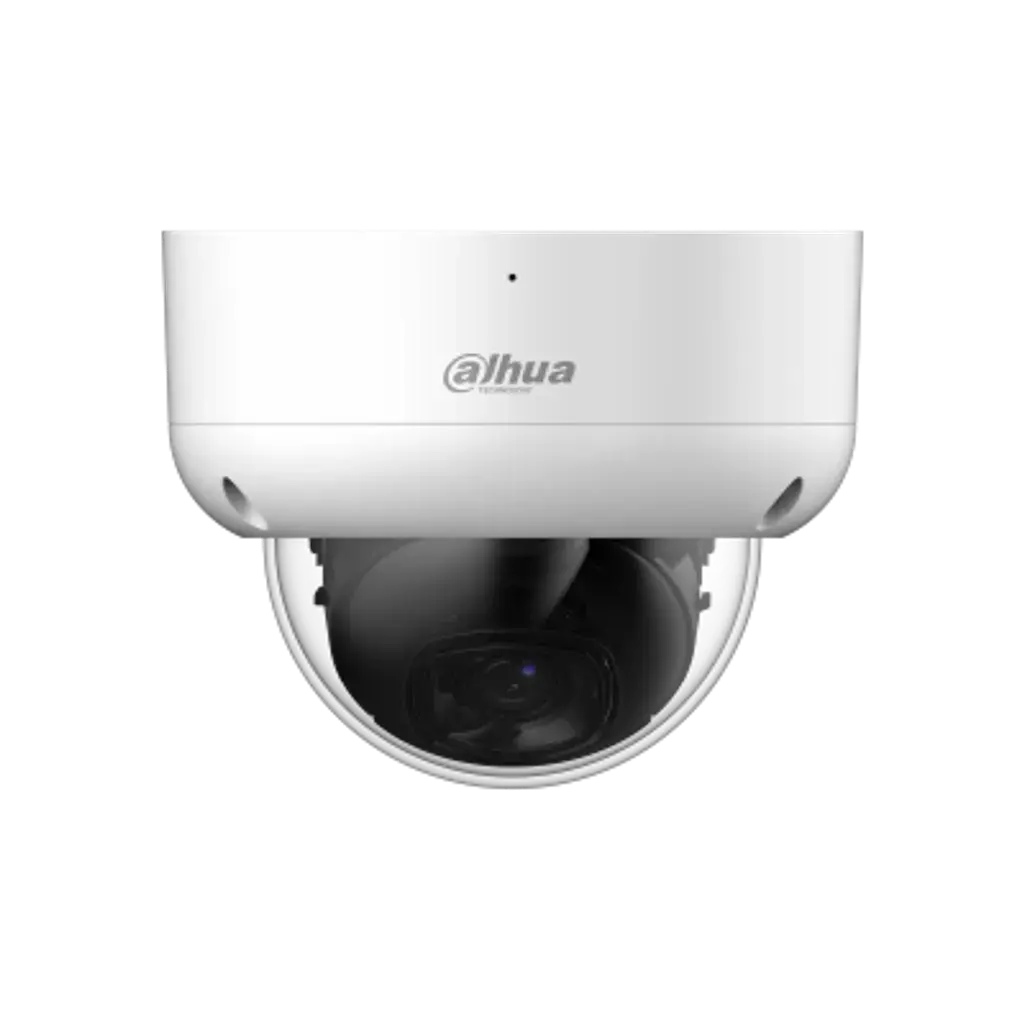 DH-HAC-HDBW1500EAN-A-0280B-S3-DIP. Cámara Dahua Análoga Tipo Domo 5MP, Lente Fijo 2.8 mm, IR 40m, Micrófono Incorporado, IP67.