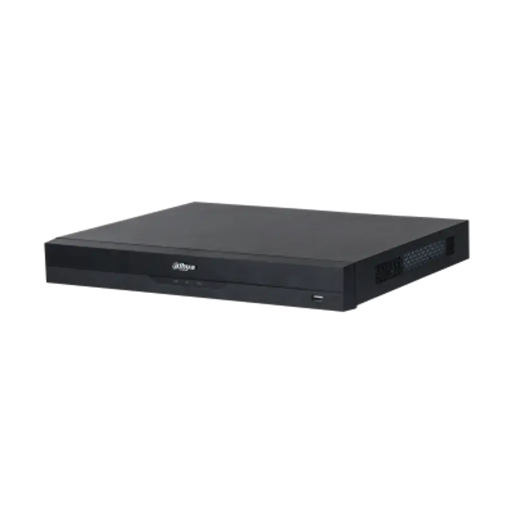 DHI-NVR4232-16P-EI.  NVR Dahua, 32 Canales, 16 Puertos PoE, Capacidad Para 2 Discos Duros, 2U, Tecnología WizSense, Posee Detección de Rostro, Reconocimiento Facial, ANPR, Cruce de línea.