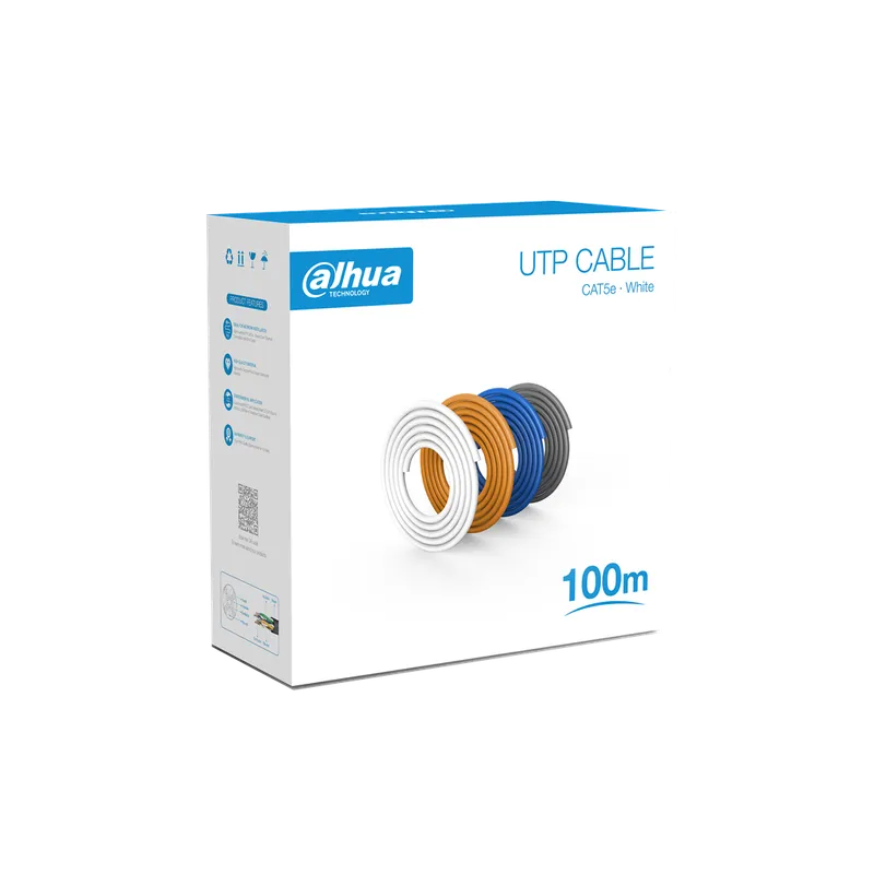 DH-PFM920I-5EU-U-100. ROLLO DE CABLE UTP 100MTS. CAT 5E DAHUA.