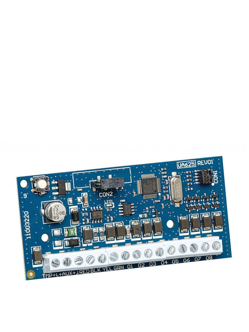 HSM2208. Módulo Expansor de 8 Salidas Programables de baja corriente compatible con panel NEO