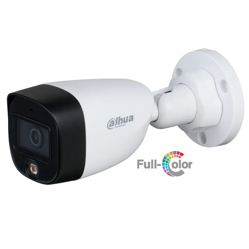 DH-HAC-HFW1209CMN-LED-0280B-S2. Camara Bullet HDCVI Dahua Full Color 2MP Lente 2.8mm LED 20m IP67