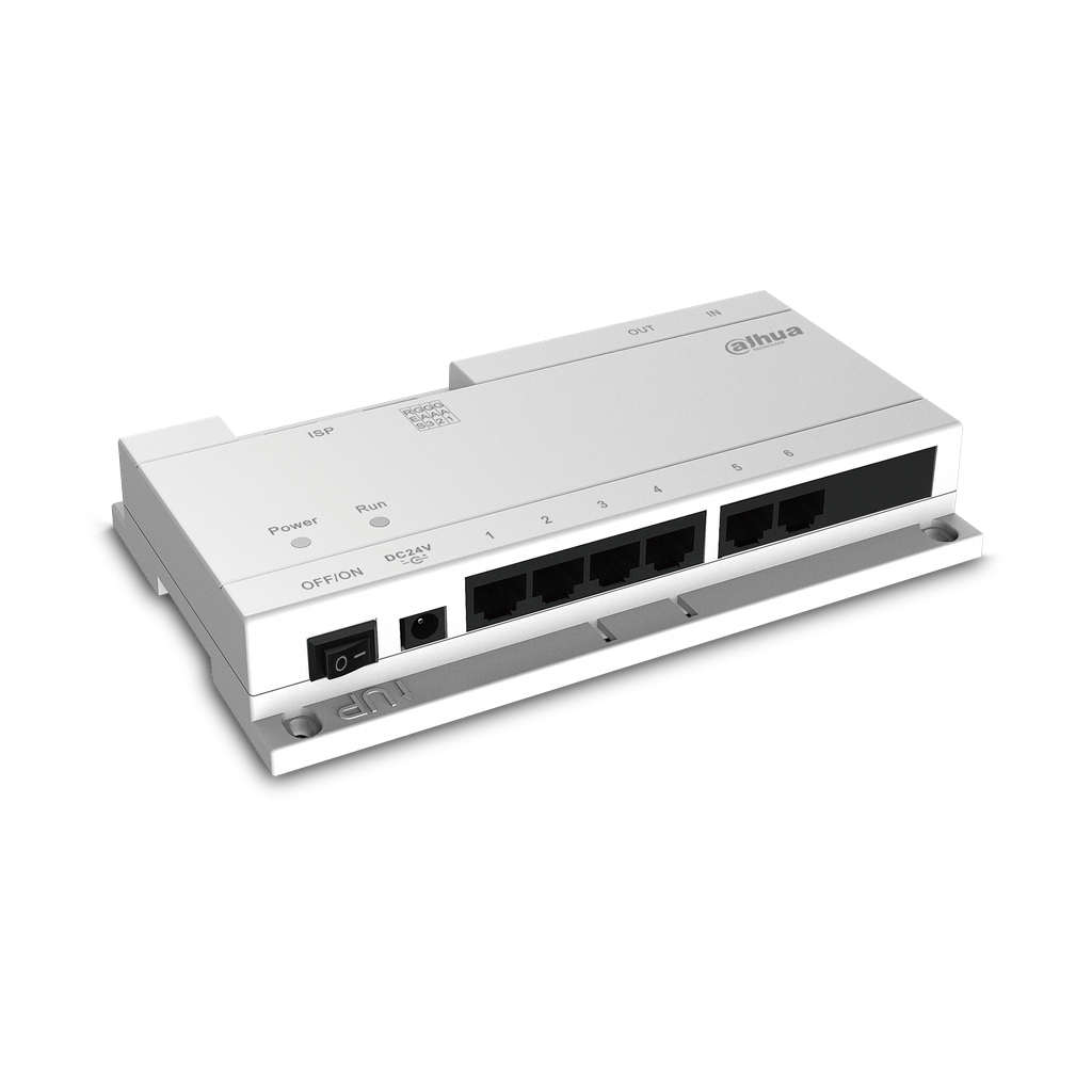 DHI-VTNS1060A. SWITCH POE DAHUA 6 PUERTOS.