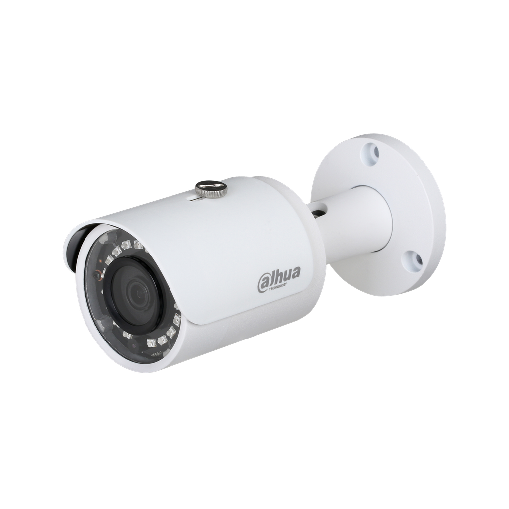 DH-IPC-HFW1230SP-0280B-S5-QH2. Camara IP Bullet Dahua 2MP Lente 2.8mm Semimetalica IP67 H265+ POE