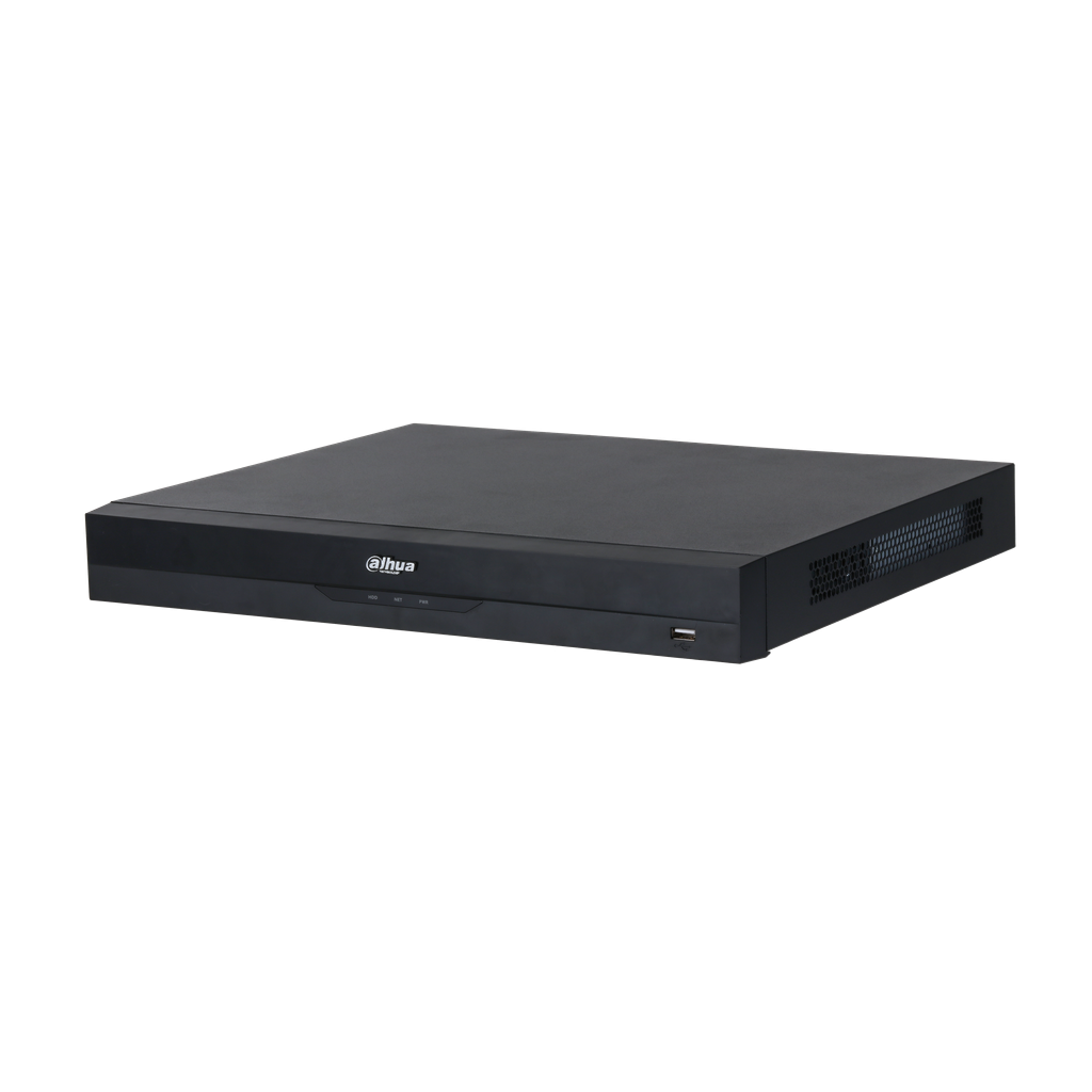 DHI-NVR5216-8P-EI. NVR Dahua 16 Canales 2 Discos 8 Puertas POE con IA