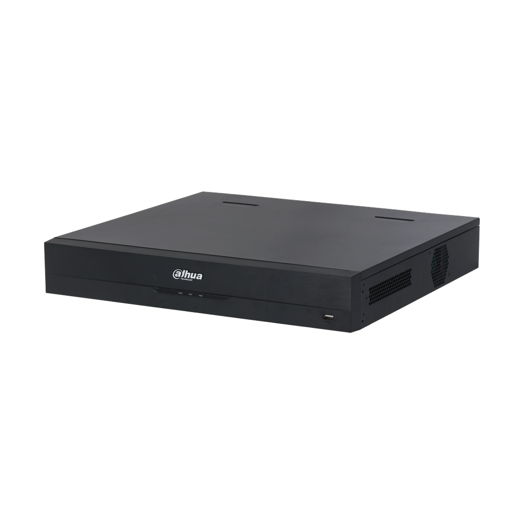 DHI-NVR4432-EI. NVR Dahua  IA 32 Canales 4 Discos 16Tb Max  2x1Gbps