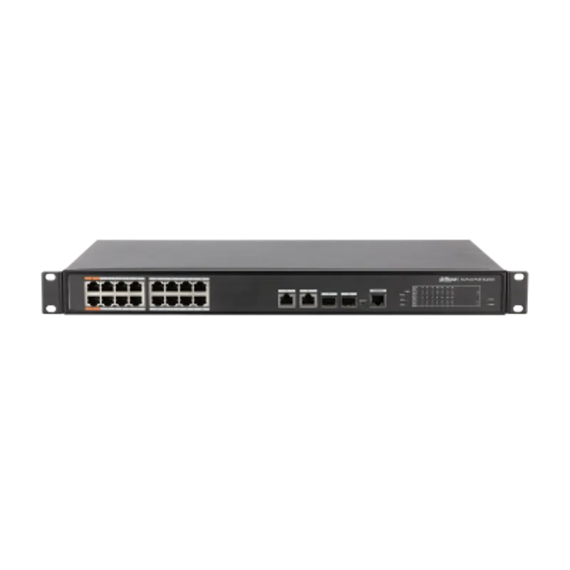 DH-PFS4218-16ET-190. SWITCH POE 16 PUETOS DAHUA. ADMINISTRABLE 10/100/1000 2. PUERTOS SFP.