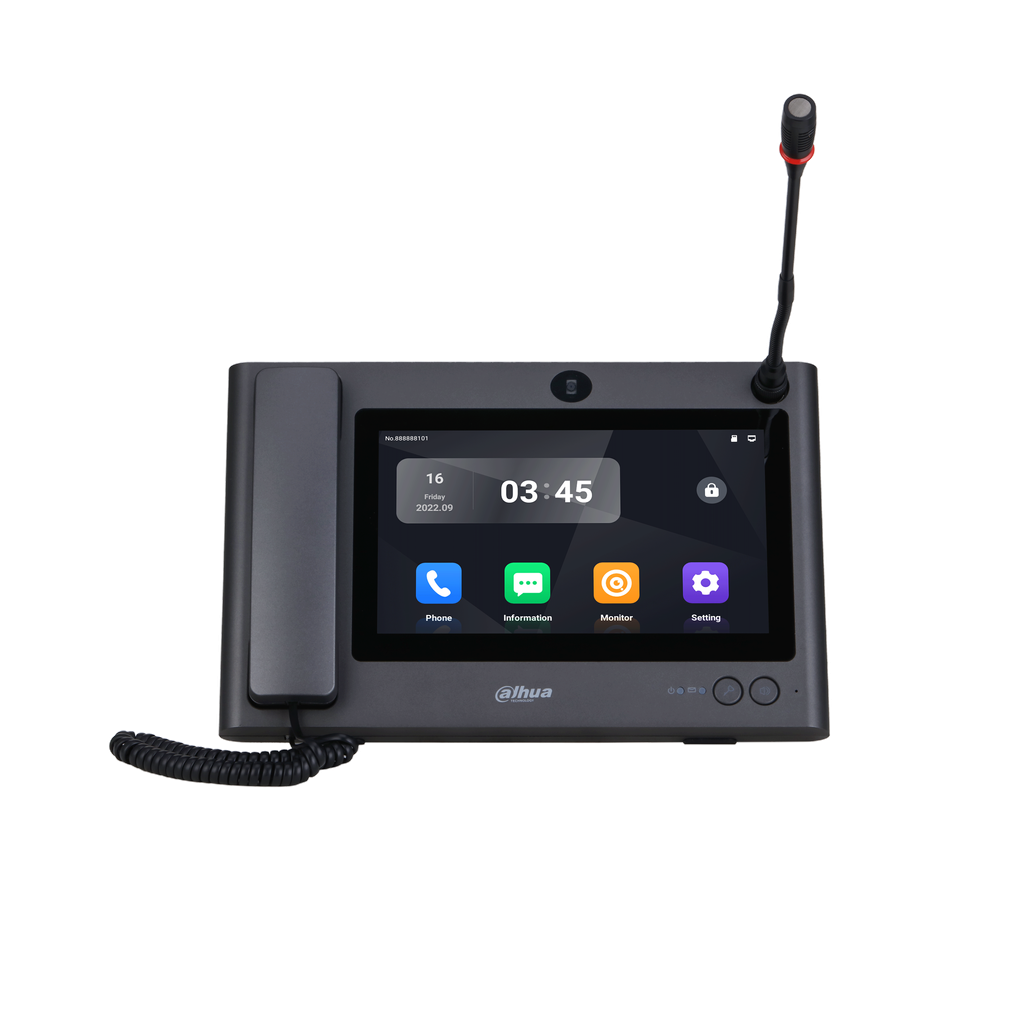 DHI-VTS8A40B-CG. Estacion maestra conserjeria pantalla 10" Android 11 audio vidireccional por altavo