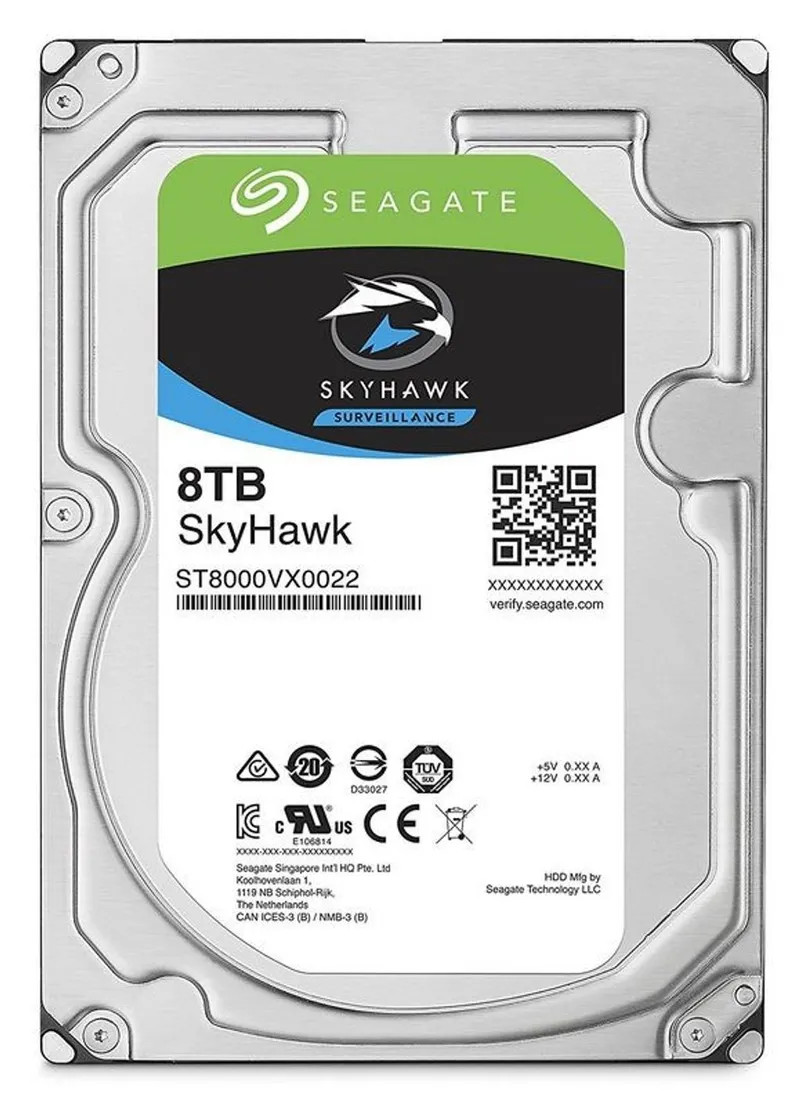 ST8000VX004. DISCO DURO 8TB SEAGATE SKYHAWK SERIE VIDEO.