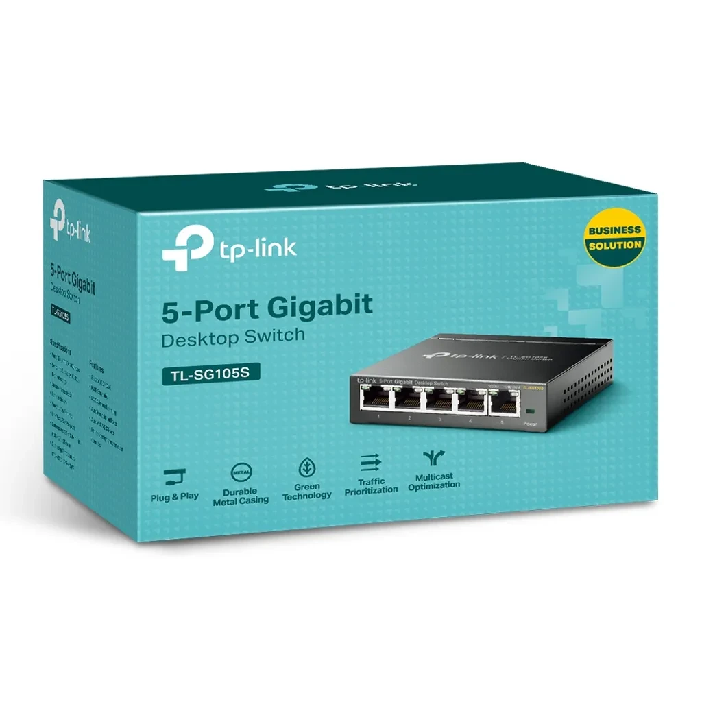 TL-SG105S. Switch de escritorio de 5 puertos a 10/100/1000Mbps