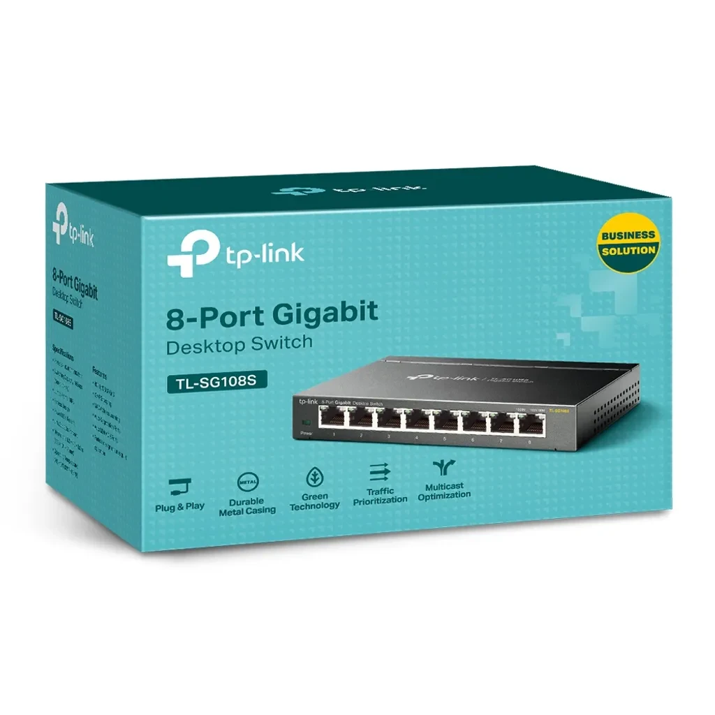 TL-SG108S. Switch de escritorio de 8 puertos a 10/100/1000 Mbps