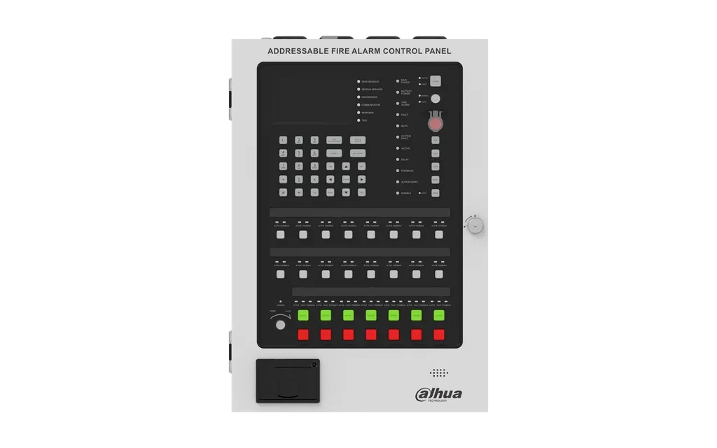 DHI-HY-1025. Panel Dahua de control de alarma contra incendios direccionable con impresora