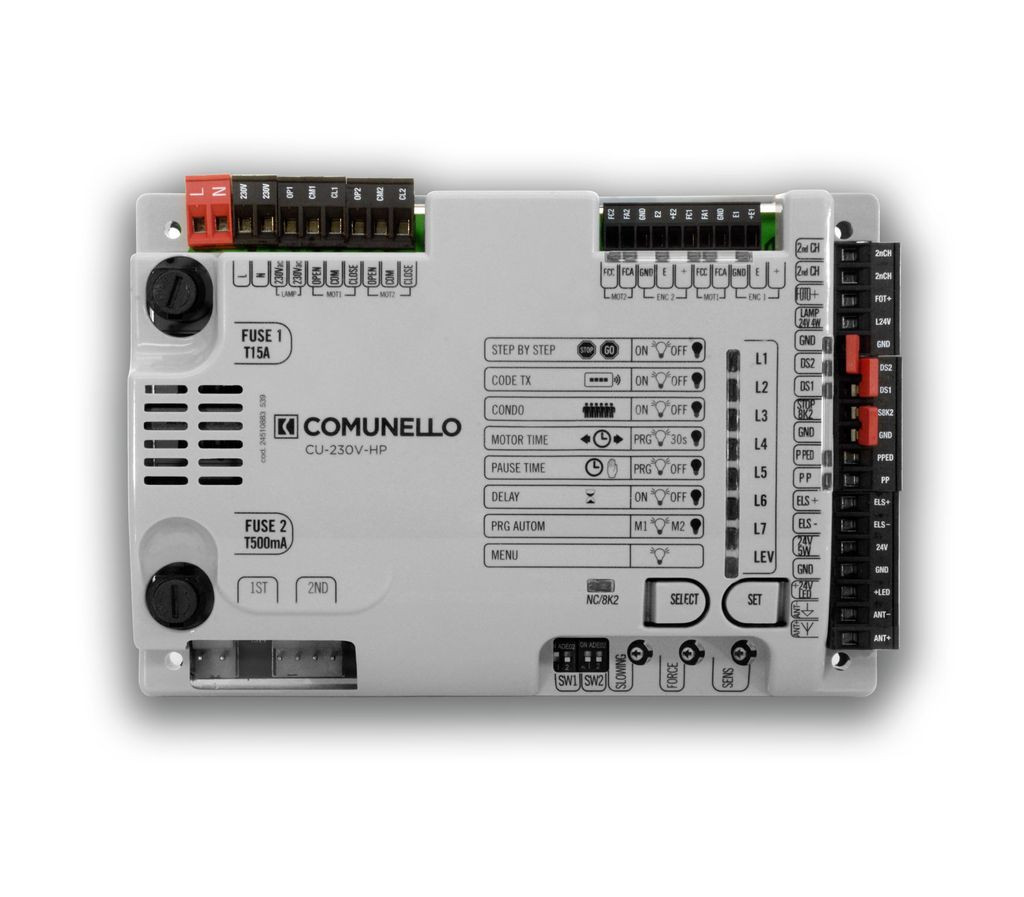 CU-230V-HP. Unidad de control para actuadores electromecánicos versión 230V HP para sistemas de 1 o