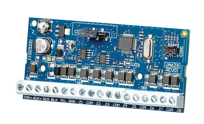 HSM2108. Modulo DSC de expancion de zonas cableadas. 8 zonas alimentacion auxiliar 125mA.