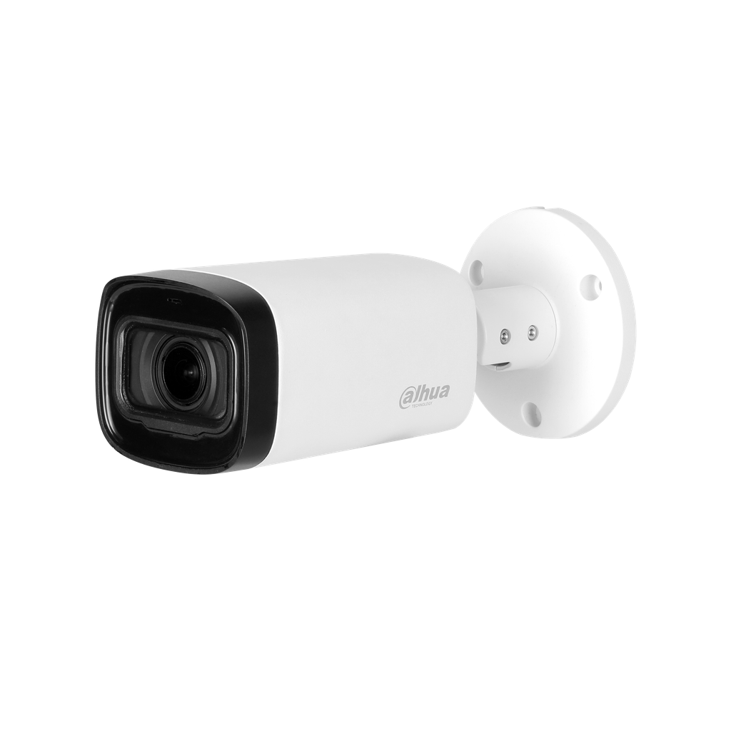 DH-HAC-HFW1500RN-Z-IRE6-A. Cámara HDCVI Dahua tipo bullet 5MP lente varifocal IR 60Mt microfono inco