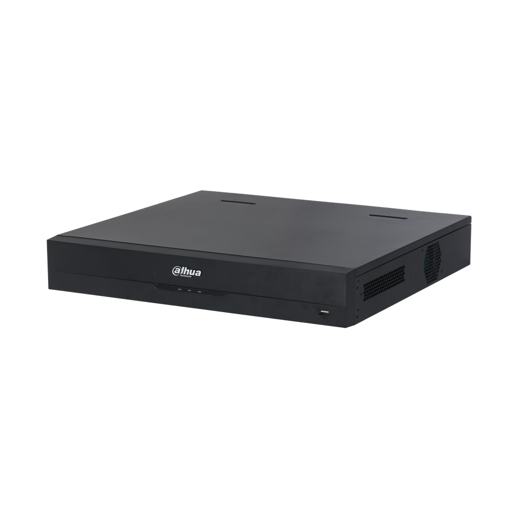 DHI-NVR5464-EI. NVR Dahua 64 canales soporta 4 HDD hasta 16TB IA Perimetral protecction ANPR, FD, FR