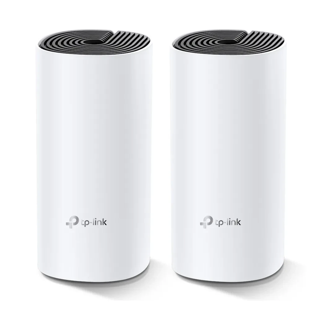 Deco M4(2-pack). Pack 2 Router WiFi Home Mesh AC1200 doble banda (867Mbps en 5GHz y 300Mbps en 2.4GHz) 2 puertos 1Gb