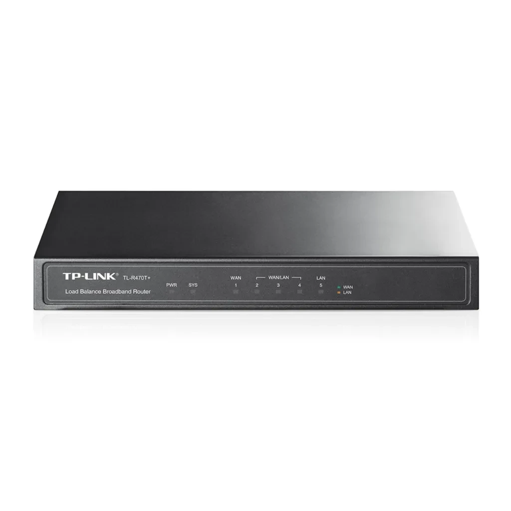 TL-R470T+. Router Tp-Link con balanceo de cargas puertos 10/100 Mbps 3 puertos WAN/LAN para hacer el balanceo.